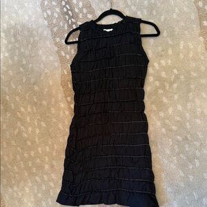 DISSH Black Textured Mini Dress